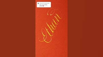 Experimenting w/ how to write Ethan in cursive!  #calligraphy #handwriting #art #drawing #relax
