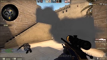 AWP on Mirage, 2 x double kill. [1080p 60FPS]