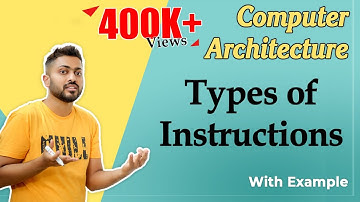 L-1.7: Types of Instructions in General Purpose Computer | Computer Organization and Architecture