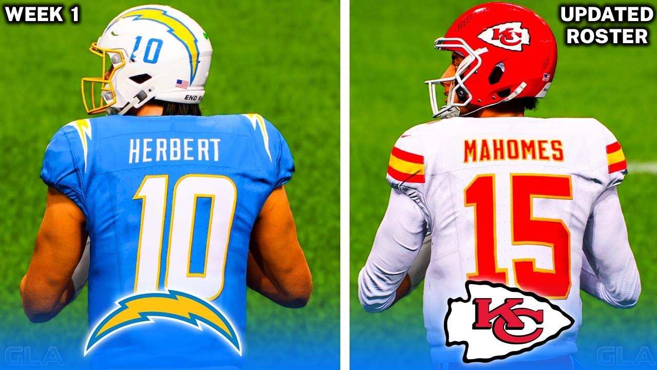 Chiefs vs. Chargers | Week 1 Simulation | 2025 - 2026 Updated Rosters | Madden 25 PS5