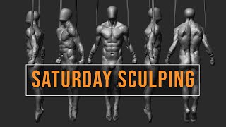 Let's sculpt some anatomy! Aereal gymnast pose