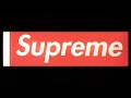 Supreme Sticker - Old Box Logo (White Tag/Mat Red)