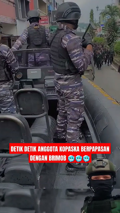 REKASI KOPASKA BERTEMU DENGAN BRIMOB 🥶🥶🥶 #kopassus #tniad #intel #tniindonesia #tni #sedih #sniper