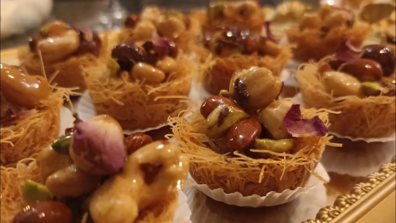 ميني كنافة بالمكسرات كيفاش تحتافظو بيها و تبقاليكم مقرمشة وتجيكم معسلة اسرار الكنافة