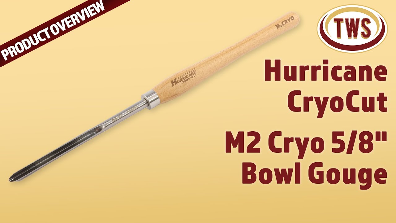 Hurricane Cryocut 5/8" Bowl Gouge - HTT 502 - Product Video