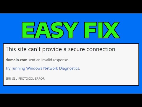 How To Fix Google Chrome ERR_SSL_PROTOCOL_ERROR