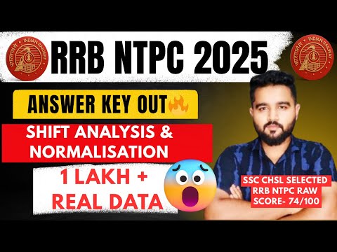 RRB NTPC 2025😱 यह देख लो Kon सी Shift थी Hard With Normalisation🔥🤯| #rrbntpc2025