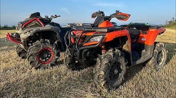 Zomeravondritten - 2025 CanAm XMR 1000 - 2023 CF Moto Cforce 1000 (dronebeelden)