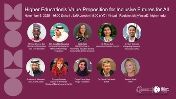 Higher Education’s Value Proposition for Inclusive Futures for All, November 5, 2025