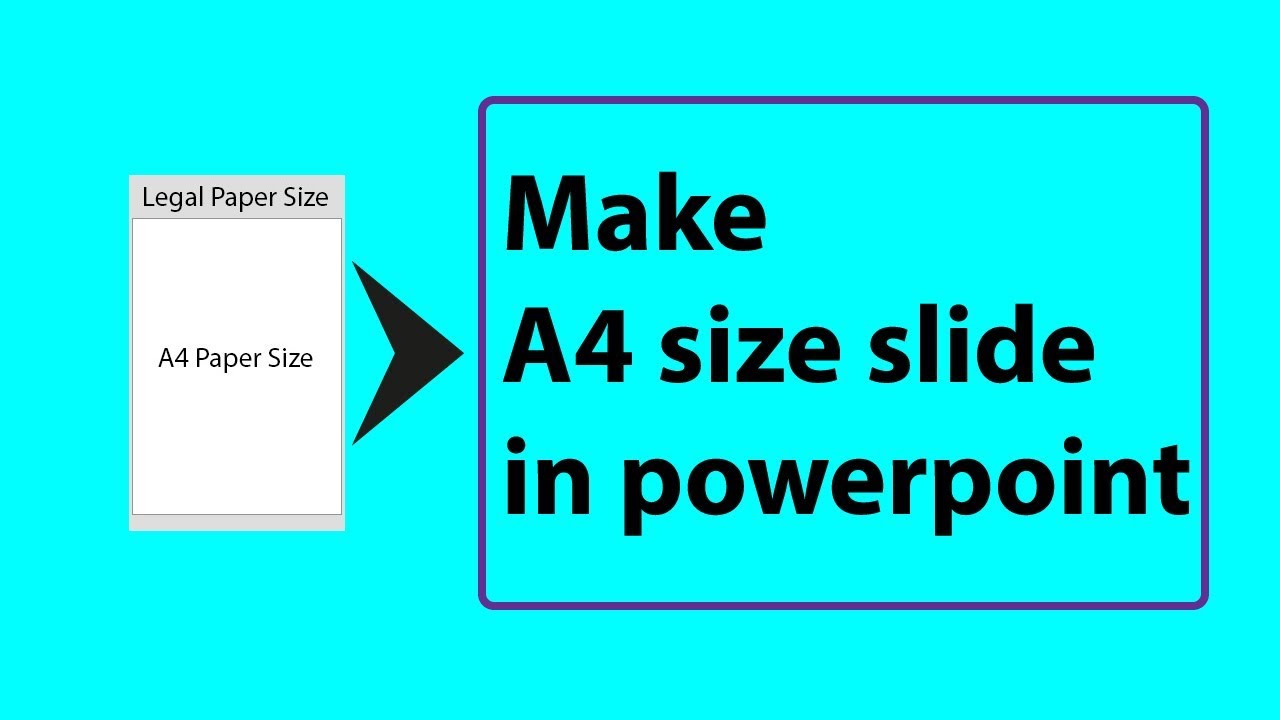 how to make powerpoint slide a4 size