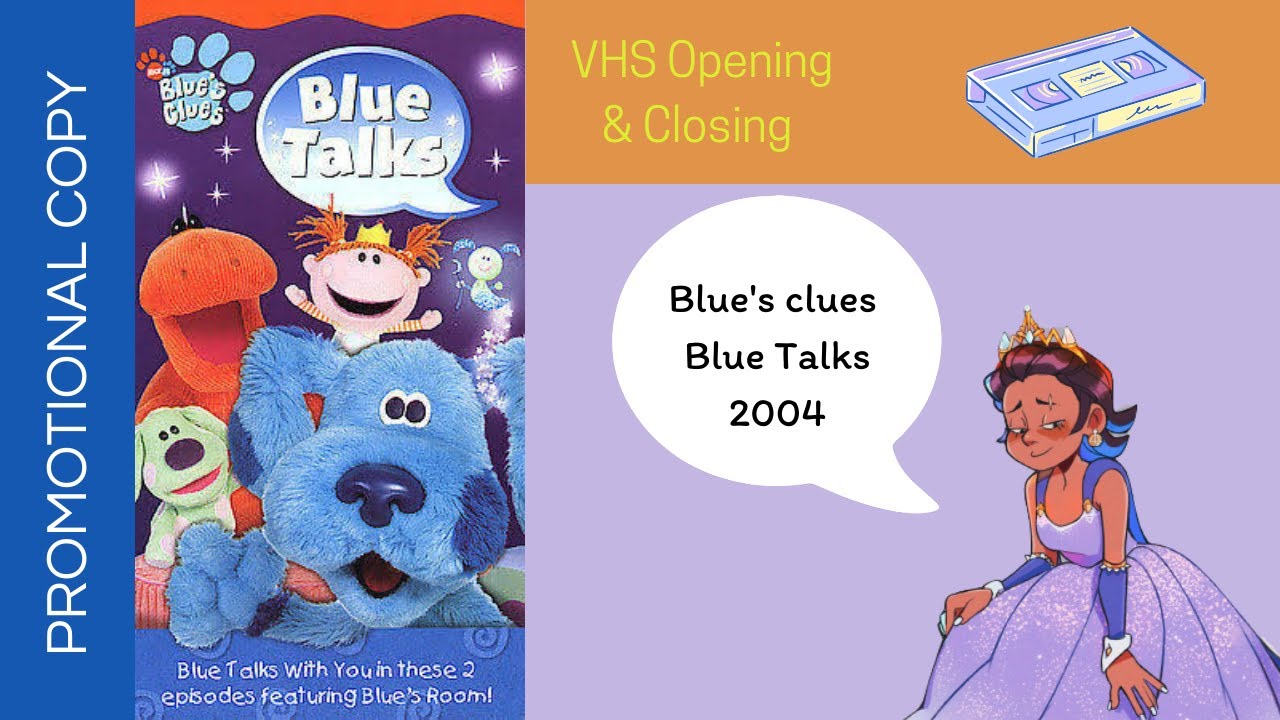 Blue S Clues Blue Talks Vhs | Images and Photos finder
