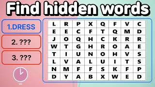 find hidden words 👀 3 hidden words 💖 word puzzle 👍word search #0508