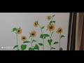 Beautiful sunflower wall painting  acrylic colours  by reenas creative artwork 