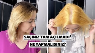 Sarı Saça Bir Defada Dönme Çabam! | Açtım Turuncu Kaldı!