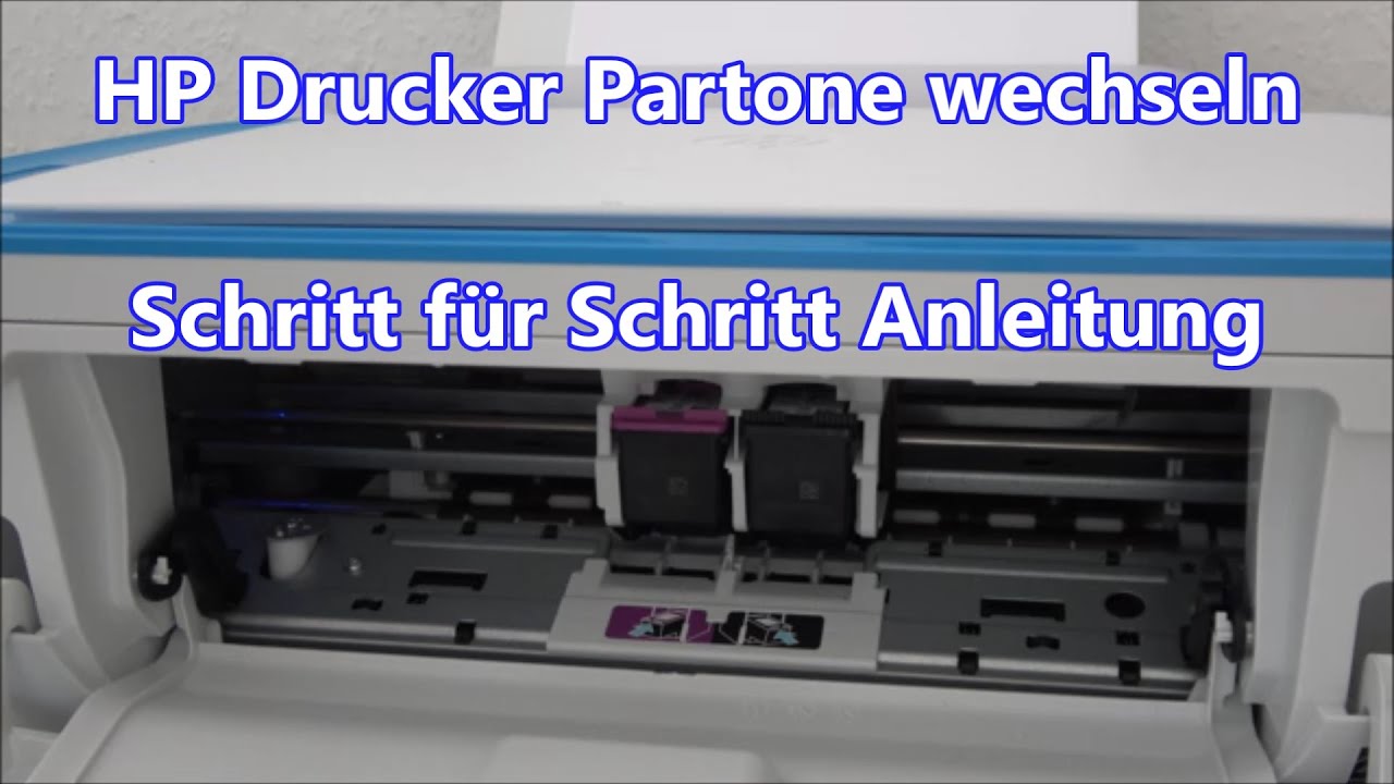 New HP Drucker Patronen wechseln HP Deskjet 3639 Druckpatrone wechseln am Drucker
