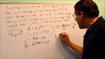 Min and Max of Quadratic Models (Fencing Problem)