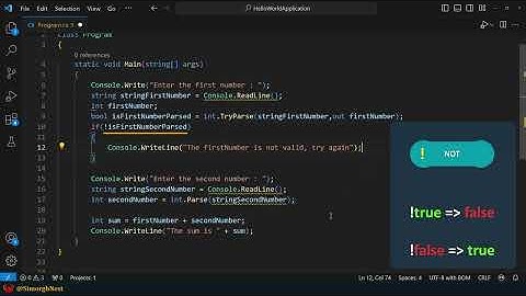 C# Tutorial - Basic - 071 - TryParse Method