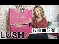 THE LUSH CHRISTMAS RANGE 2019/  *UNBOXING 65 PRODUCTS (INCLUDING BATHBOMBS)!!*