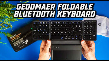 Unboxing Geodmaer Foldable Bluetooth Keyboard With Trackpad