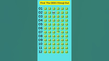 Odd Emoji Out Quiz 🎉 | Can You Spot It? #brainteaser