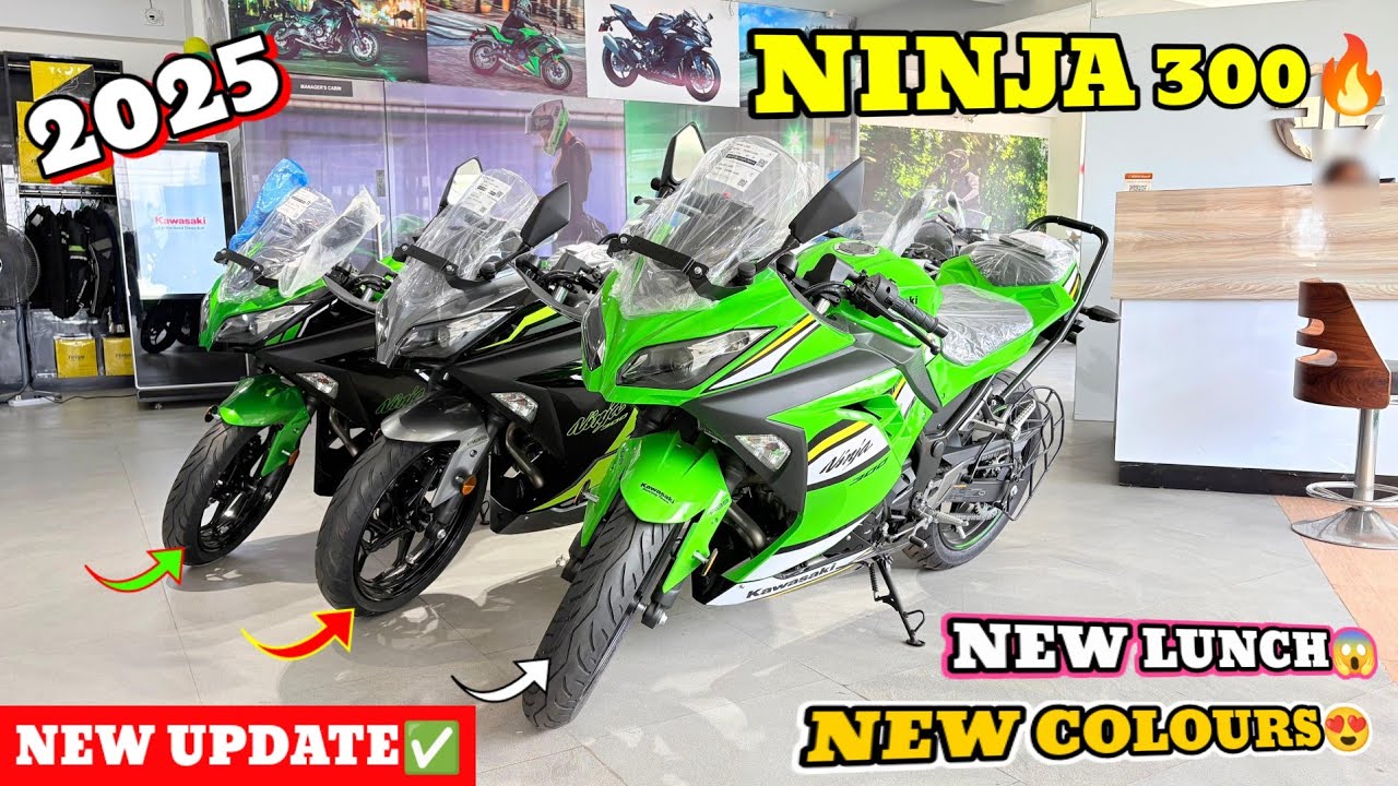New Colours 2025 Kawasaki Ninja 300🔥On Road Price ! Latest Update ! Top Speed ! Saurav Auto World 🌎