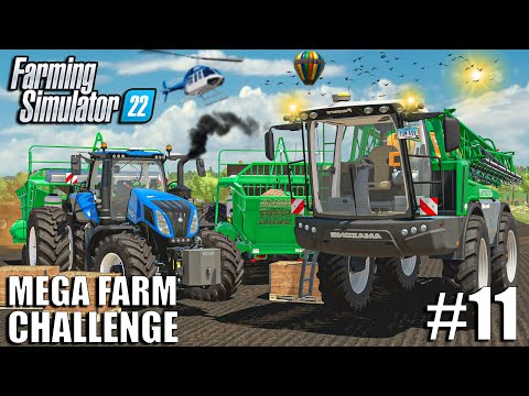 💵MULTI-MILLION FIELD Planting w/ AMAZONE PANTERA | MEGA FARM Challenge | Farming Simulator 22- Ep10