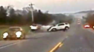 Wild Police Chase Ends In Head-On Collision