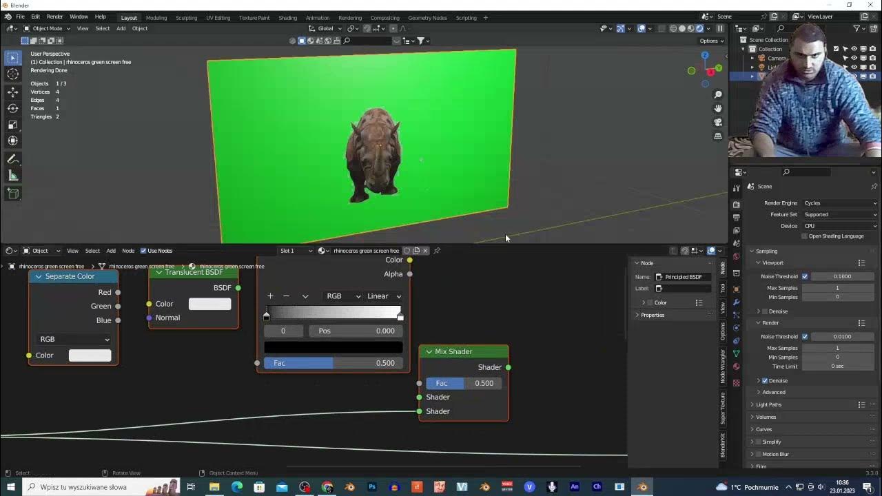 blender remove green screen image as plans YouTube