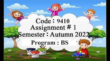 AIOU Code 9410 Solved Assignment No 1 Autumn 2022 | Baloch Academy