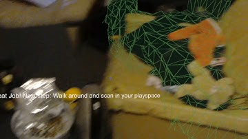 HoloLens assemble ,scan room and put on the floor