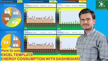 Excel Template Energy Consumption with Dashboard