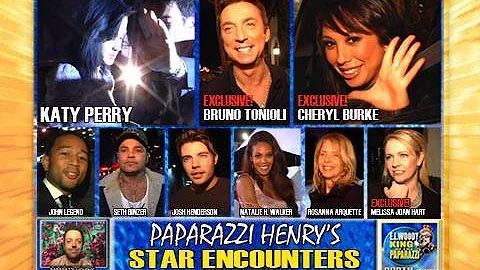 KATIE PERRY, Plus DWTS CHERYL, BRUNO & MELISSA HENRY:S STAR ENCOUNTERS