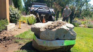 How to Move Large Boulders With a Winch  Landscaping With Your Overlanding 4Runner