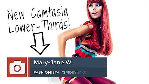 NEW! Camtasia Lower Thirds - Flat Stylish Lower Thirds for Camtasia