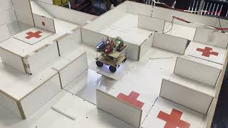 Robocup Junior 2023 Rescue Maze Entry - 1st run Team BioBrause