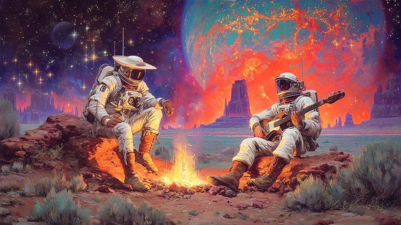 Psychedelic Desert Rock for Burning Echoes | Ambient & Chillout Soundscape