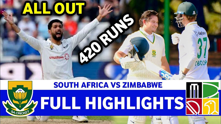South Africa Vs Zimbabawe 1st Test Day 1 Full Highlights 2025 | SA VS ZIM