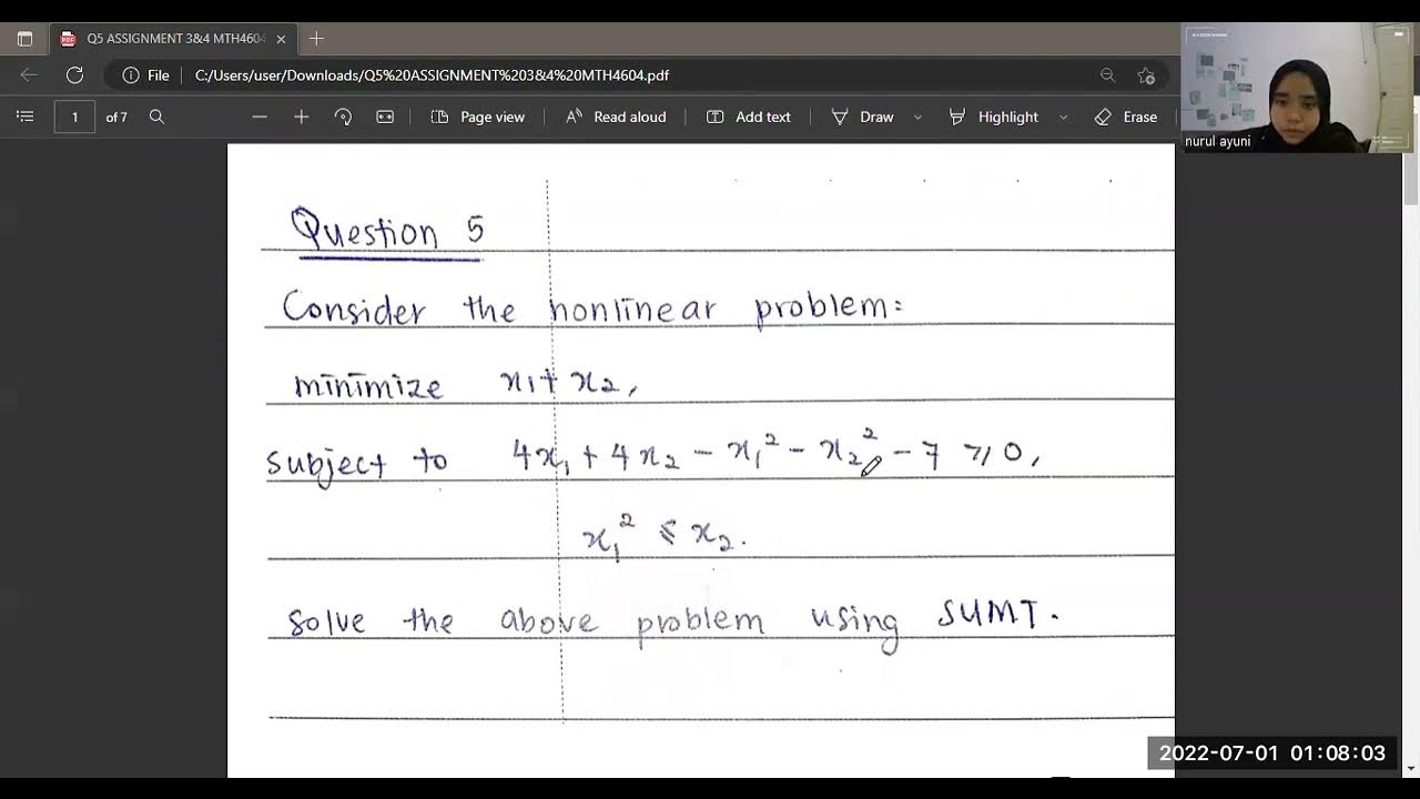 Sequential unconstrained minimization techniques sumt group 4 mth4604