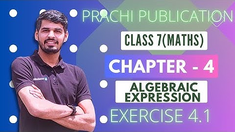 Class 7 Prachi Book Ex 4.1 chapter - 4(Algebraic Expressions) #maths #prachipublications