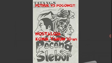 Komik Jadul tahun 90-an. Petruk.  Pocong Slebor