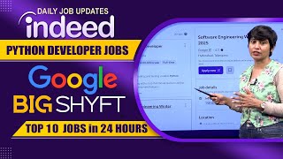 Top 10 Python Developer Jobs in Indeed | Hyderabad Fresher Jobs | Daily Job Updates