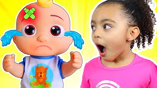 The Boo Boo Song | Leah Pretend Play with Dolls | More Nursery Rhymes and Kids Songs