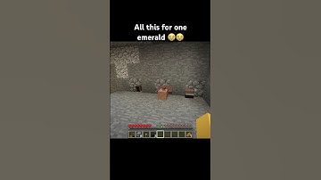 One emerald #minecraft #minecraftshorts #minecraftmemes #shorts #funny #memes #gaming #meme #fyp
