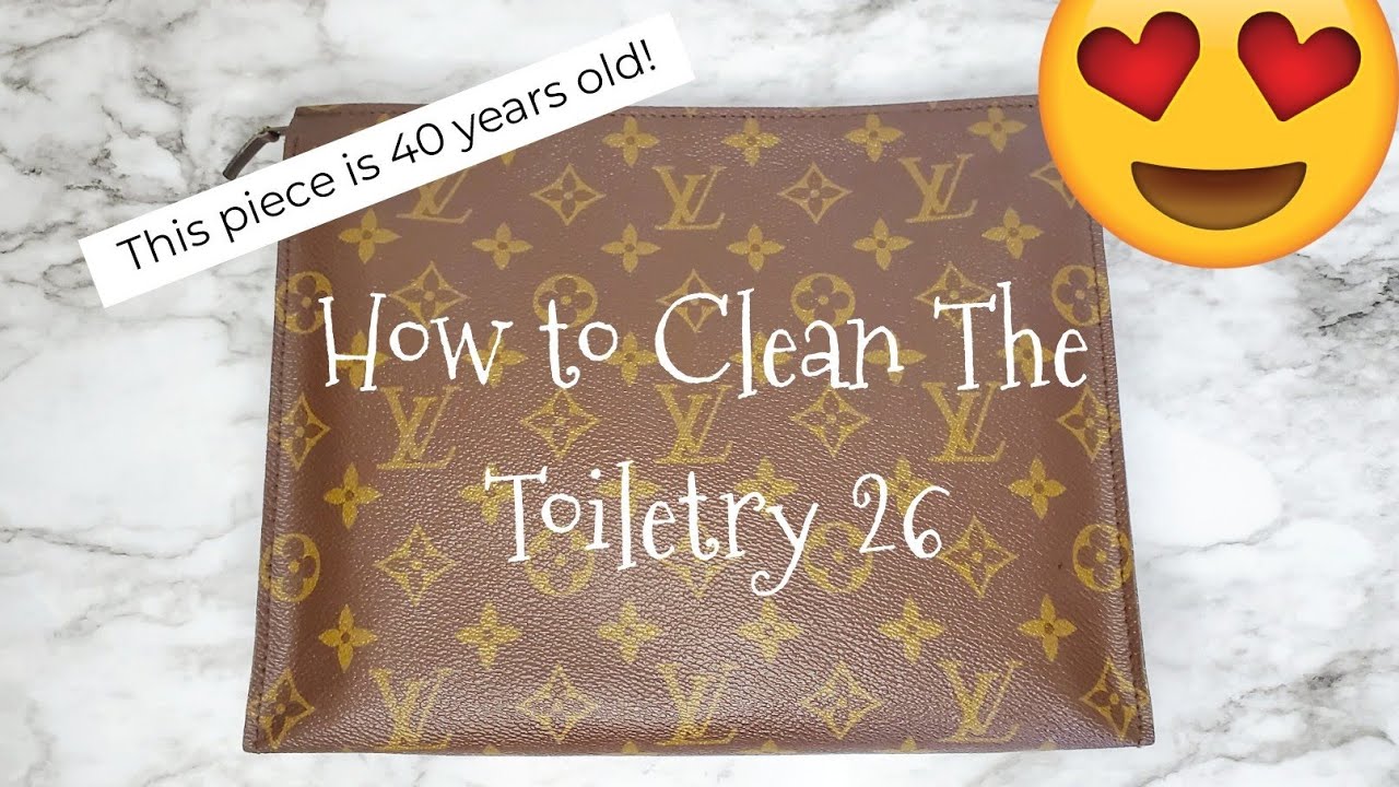 *STEP BY STEP* How To Clean The Louis Vuitton Toiletry 26 YouTube