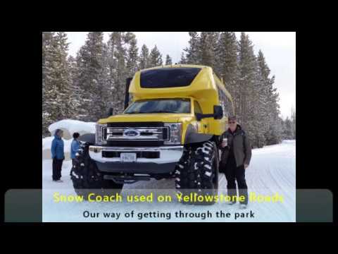 Yellowstone Winter Snow Coach Scenes 2020