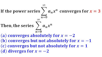 convergence of power series of Real Numbers Delhi University exam IIT Jam 2012 mathematics solution