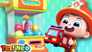 Toy Cars in Vending Machine | Surprise Eggs Kids Songs | Nursery Rhymes | Starhat Neo | Yes! Neo