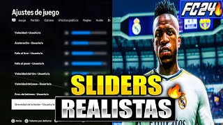 ✅ - MEJORES SLIDERS REALISTAS para jugar & ARREGLAR el MODO CARRERA en FC 24!🔥| #2