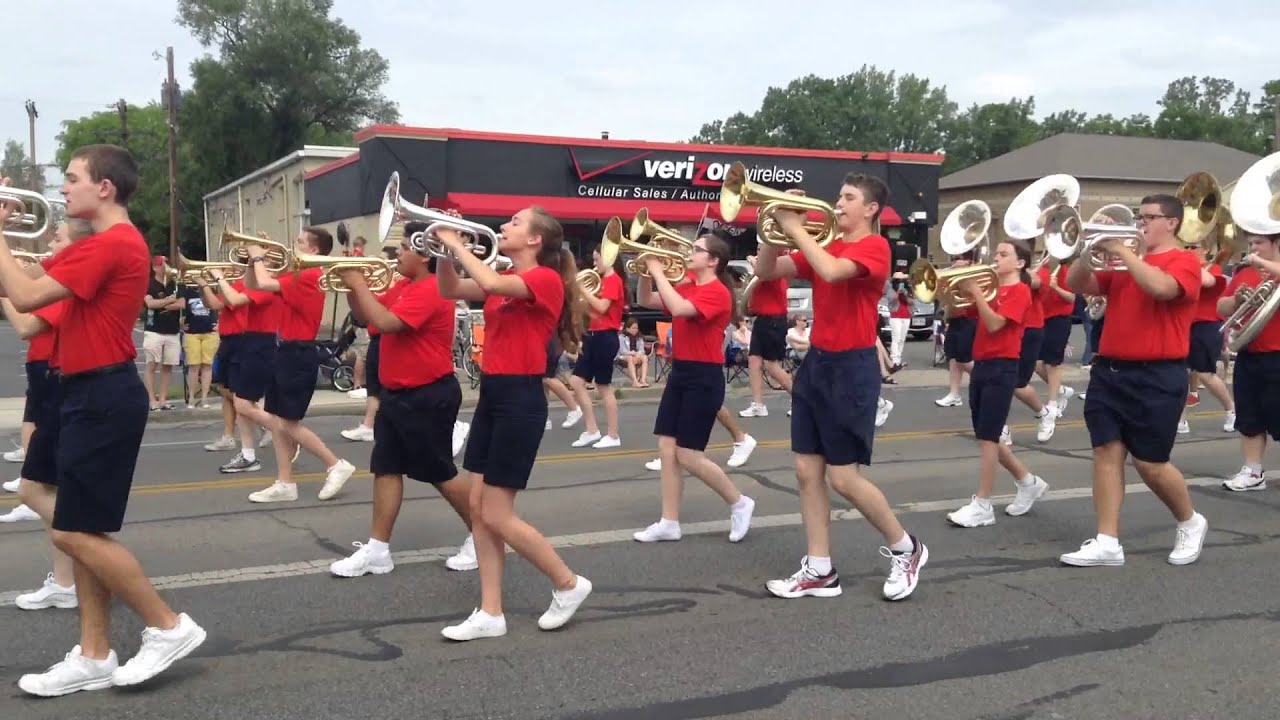 Thomas Worthington Marching Band Memorial Day parade 2015 YouTube