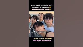 V's hug attack mode😁 Taehyung wiping his wer hair on seokjin😭🤣 #bts #v #trending #funny #shorts